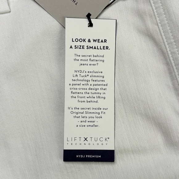 NYDJ Lift & Tuck Ankle Trouser Jean Optic White 16 Petite NEW - Picture 12 of 16